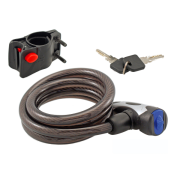 Lucchetto Wag Cavo a spirale 12x1200mm Nero 1